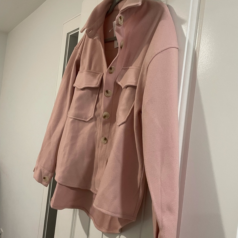 Light pink shacket
